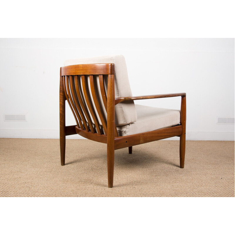 Pair of vintage teak armchairs by Ib Kofod Larsen, Dane 1960