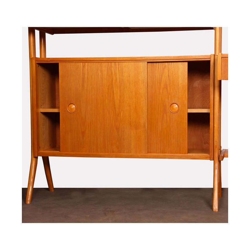 Vintage wooden wall unit by Frantisek Jirak, 1960