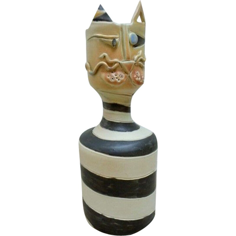 Vintage zoomorphic vase by Alexis Kostanda