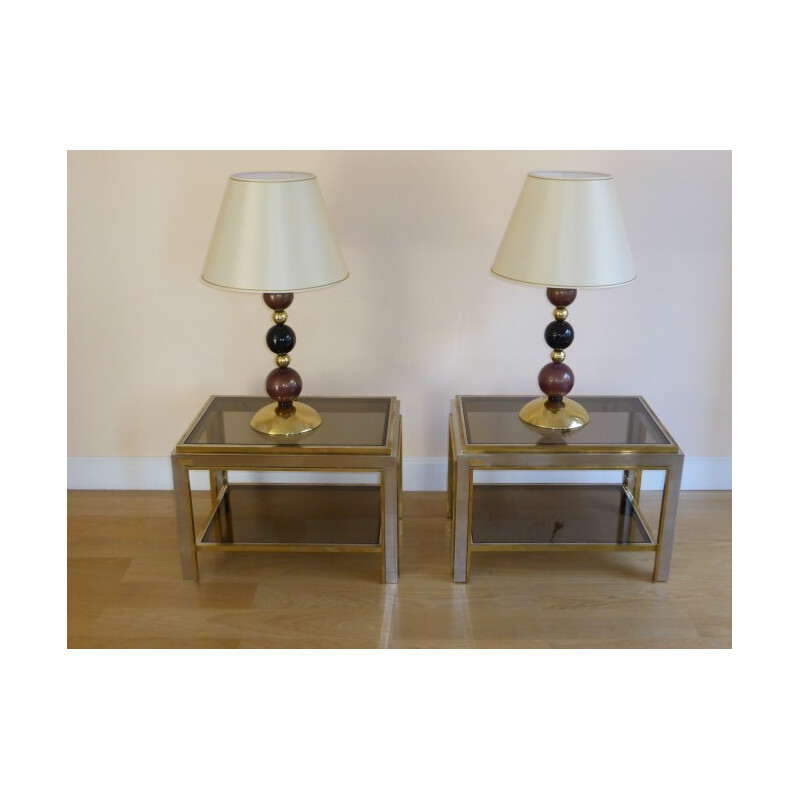 Pair of side tables, Romeo REGA - 1970s