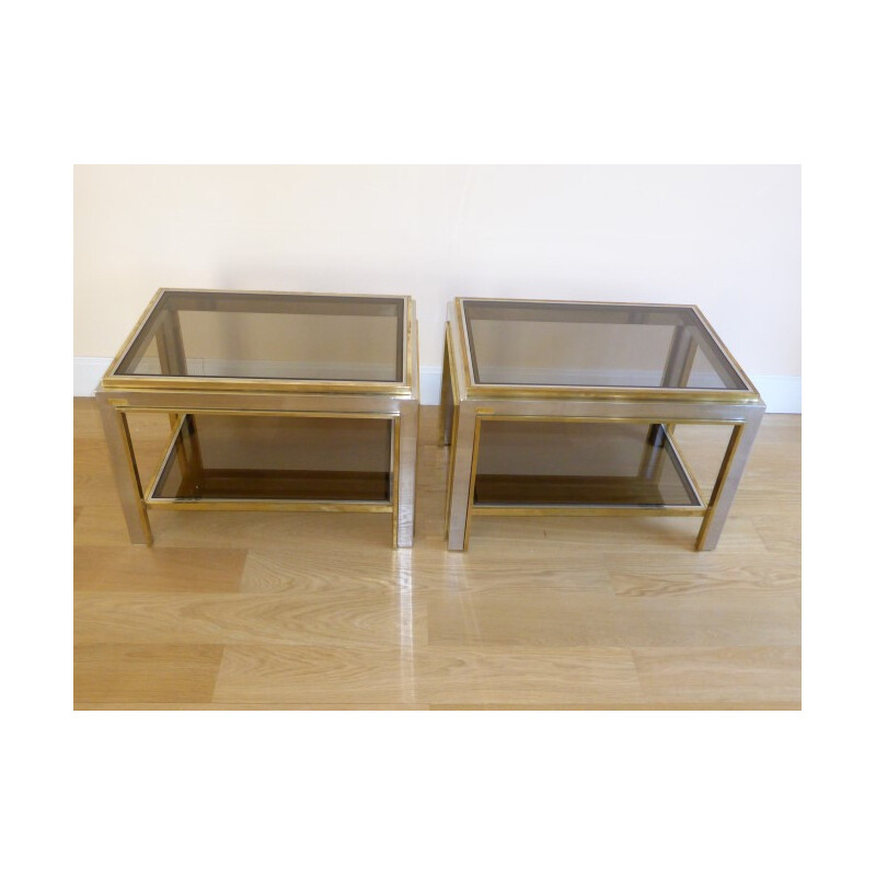 Pair of side tables, Romeo REGA - 1970s