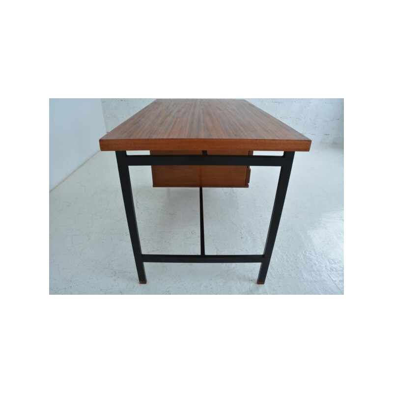 Minvielle desk in mahogany, Pierre GUARICHE - 1950s