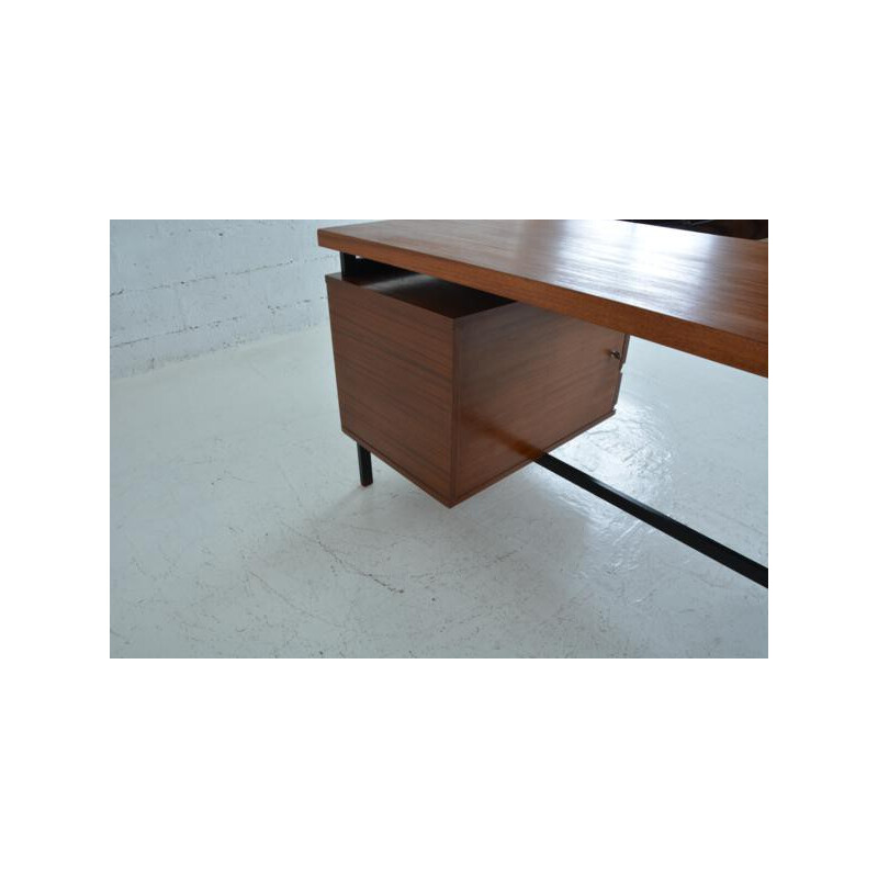 Minvielle desk in mahogany, Pierre GUARICHE - 1950s