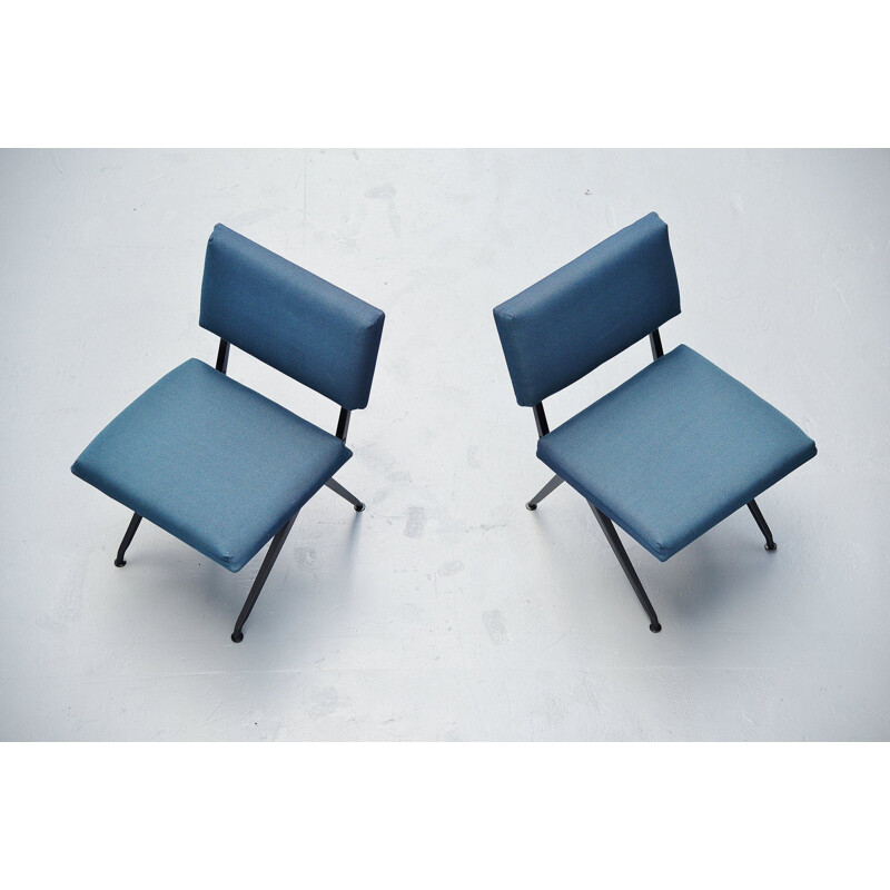 Pair of Vintage Marko industrial easy chairs Holland 1960