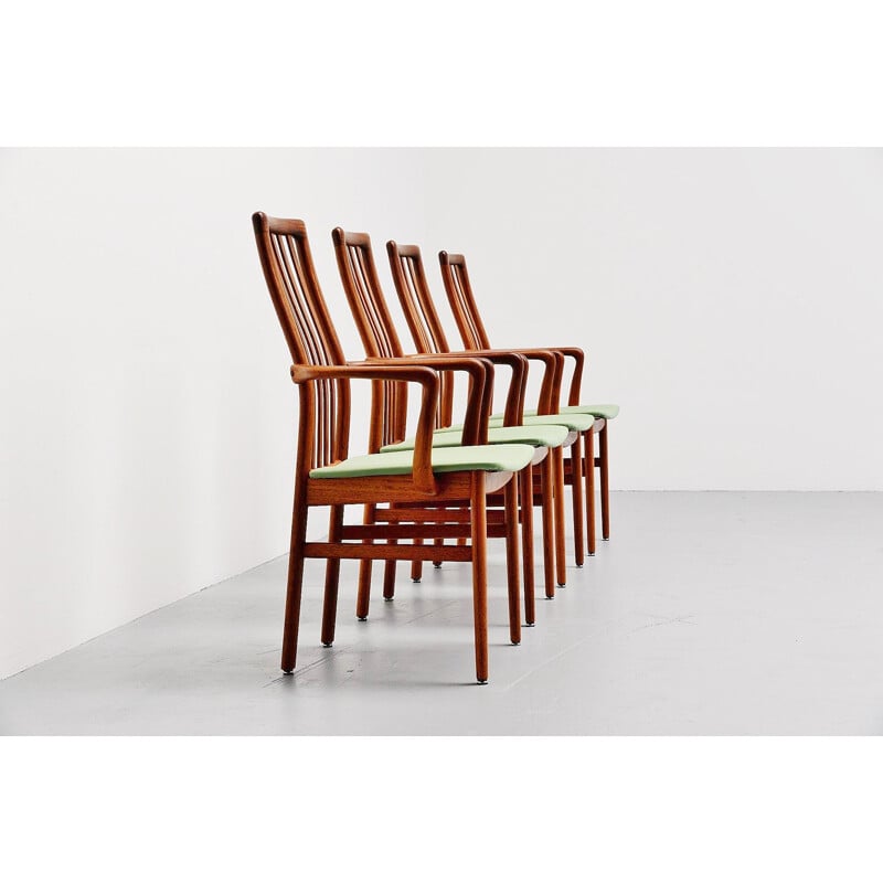 Set of 4 Vintage armchairs Niels Koefoed  Hornslet Mobelfabrik Denmark 1960