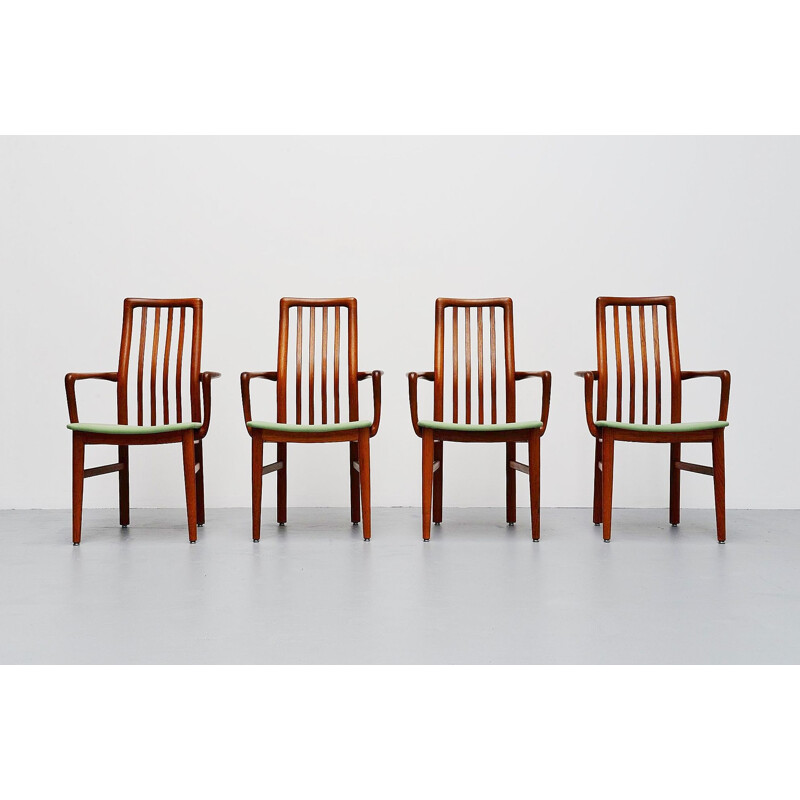Set of 4 Vintage armchairs Niels Koefoed  Hornslet Mobelfabrik Denmark 1960