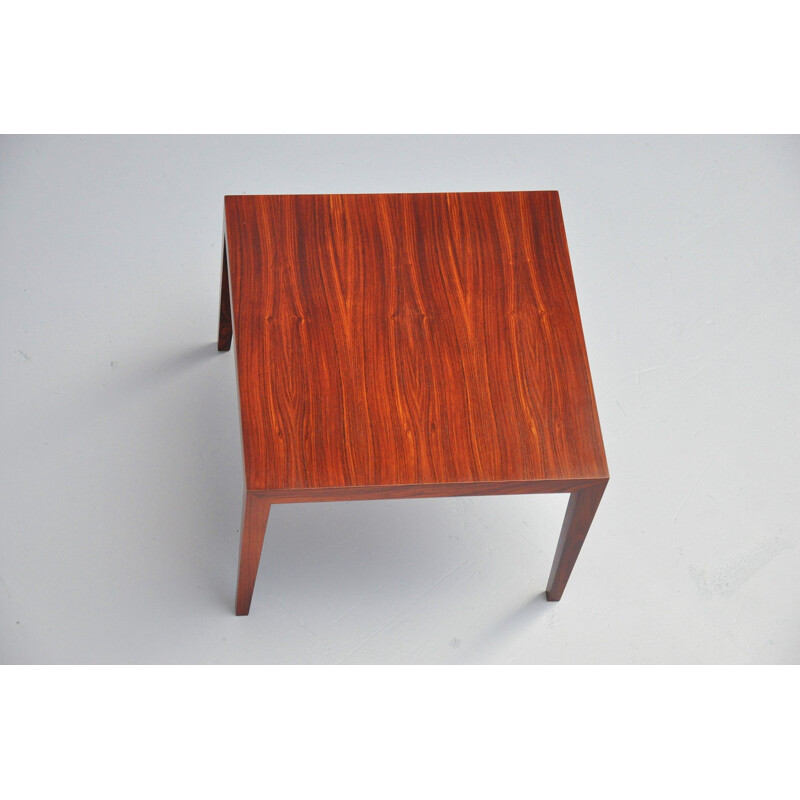 Vintage coffee table rosewood Severin Hansen Haslev 1955