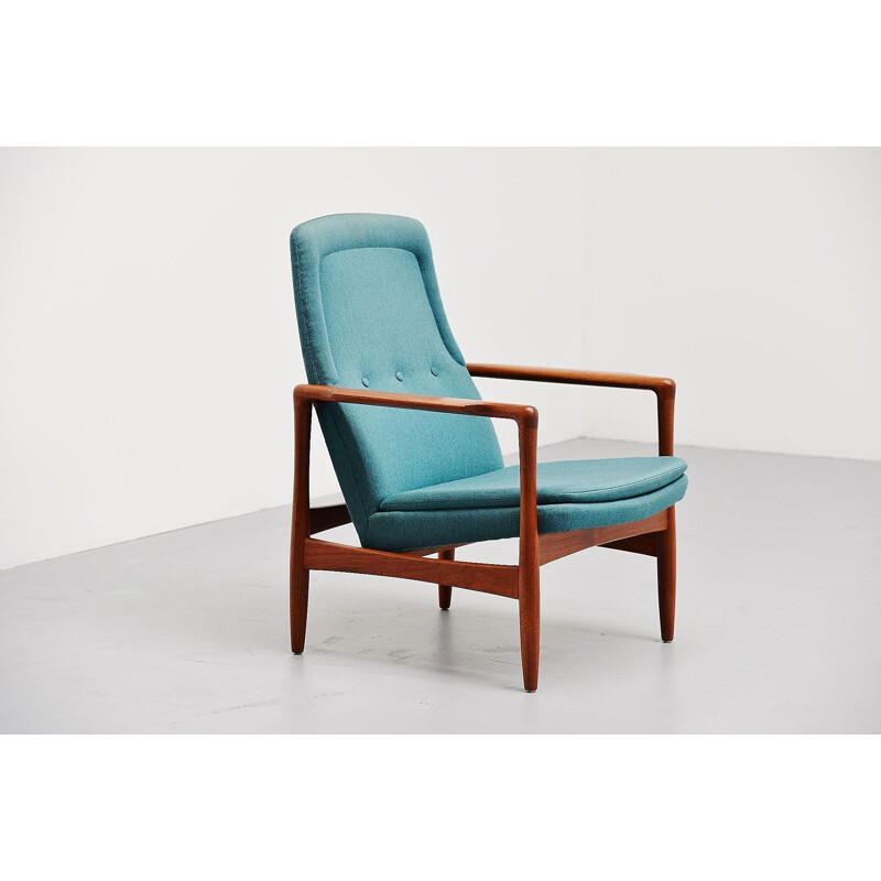 Fauteuil vintage Tørbjorn Afdal Svein Bjørneng Bruksbo Norvège 1957