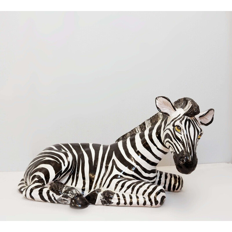 Vintage ceramic zebra 1960