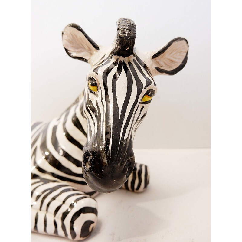 Vintage ceramic zebra 1960