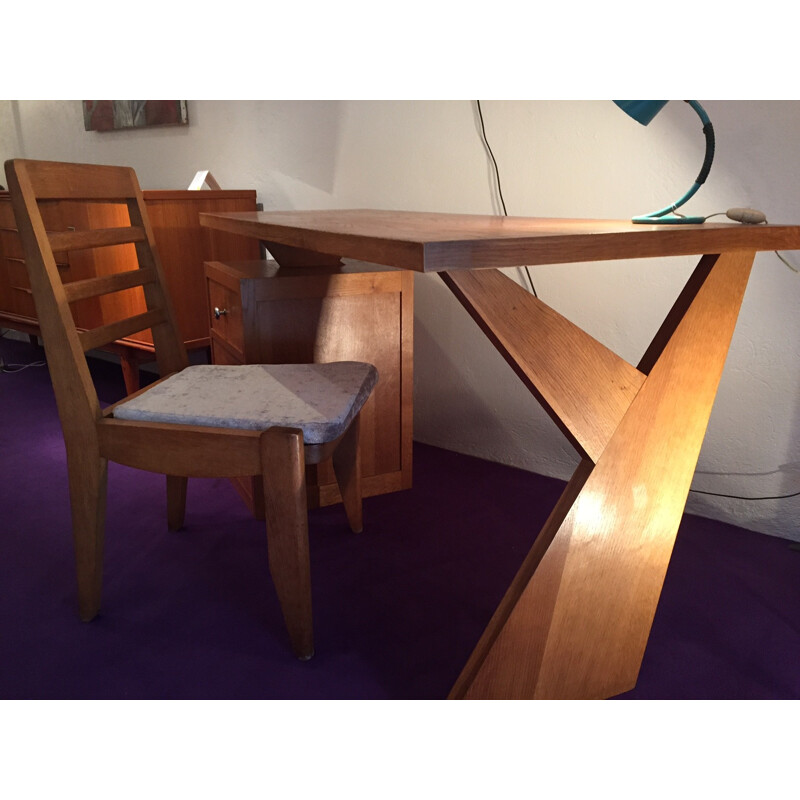 Vintage oak desk - 50s