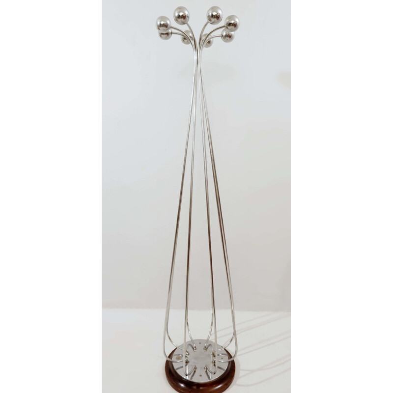 Vintage chrome-plated coat rack by Reggiani, Italy 1970