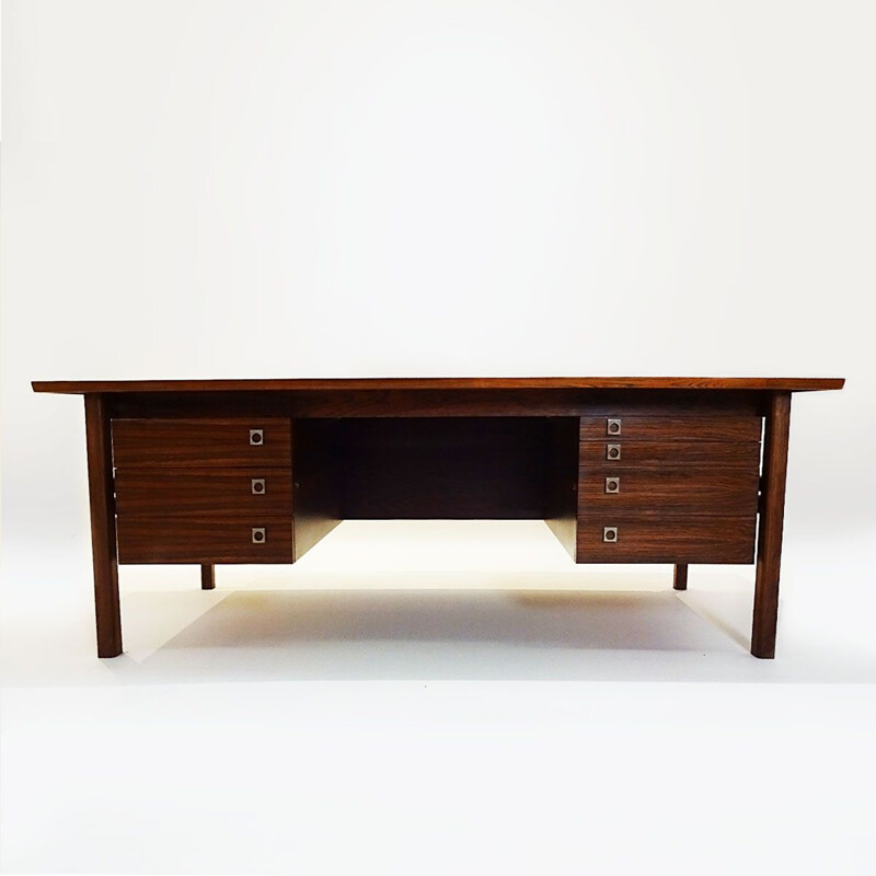 Large vintage Rosewood desk by Arne Vodder for Sibast Danish 