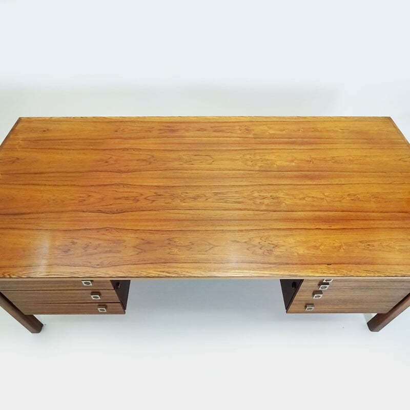 Large vintage Rosewood desk by Arne Vodder for Sibast Danish 