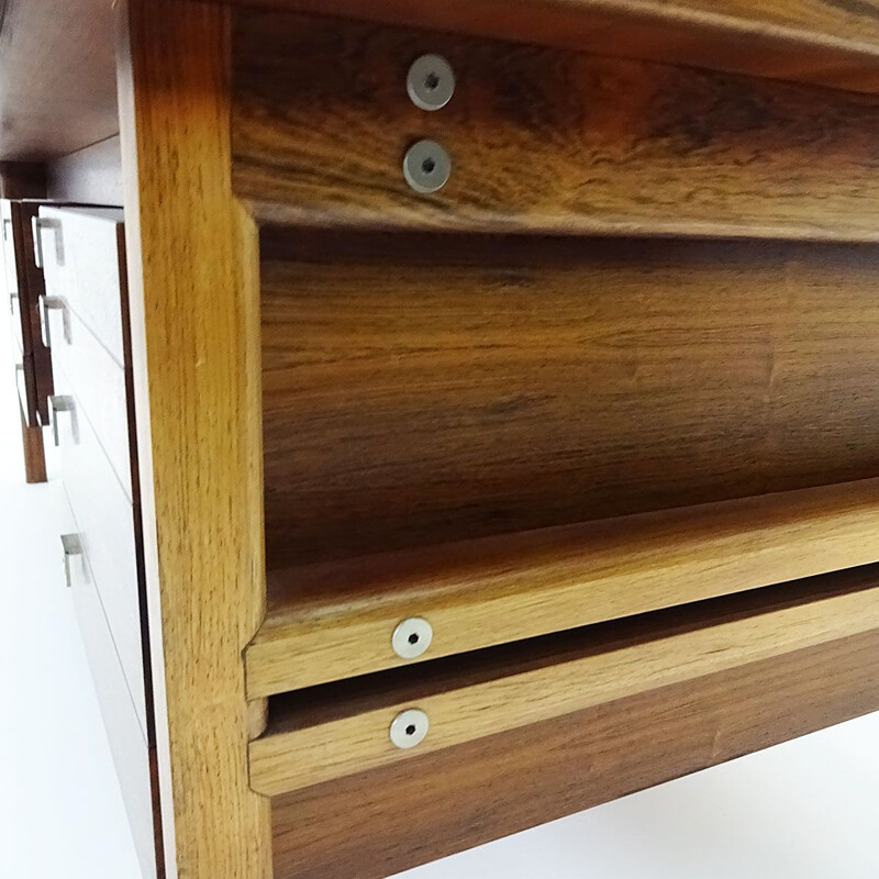 Großer Vintage-Schreibtisch aus Palisanderholz von Arne Vodder für Sibast Danois