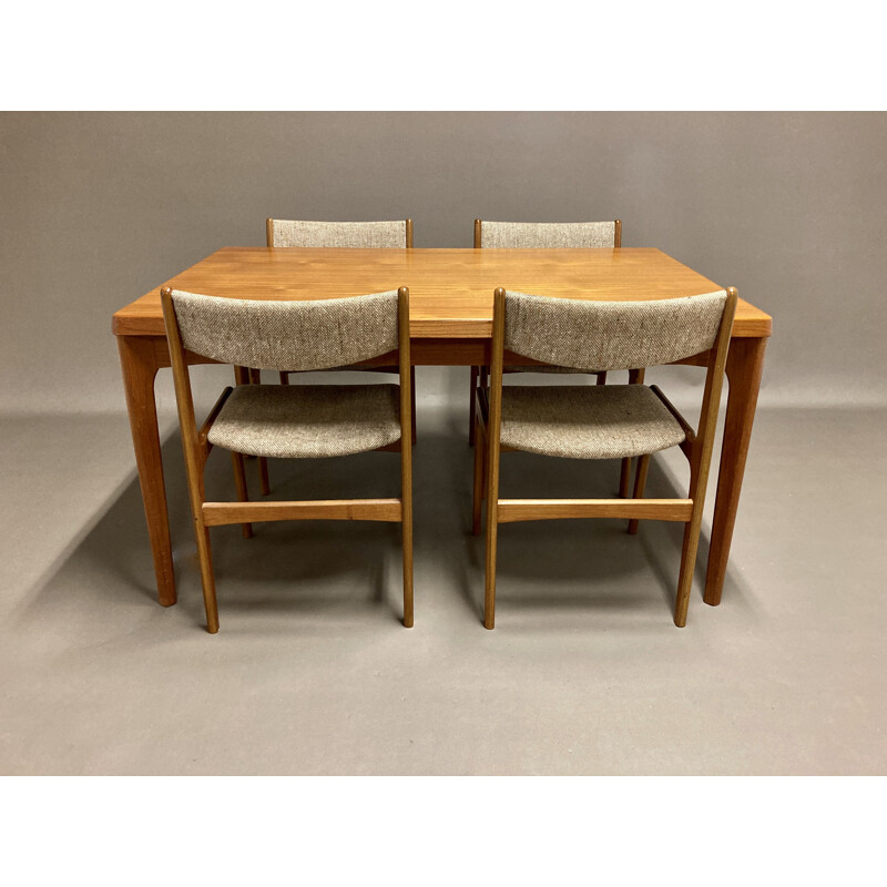 Vintage table and chairs set Scandinavian  1950's