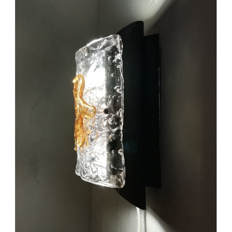 Vintage wall lamp in murano glass
