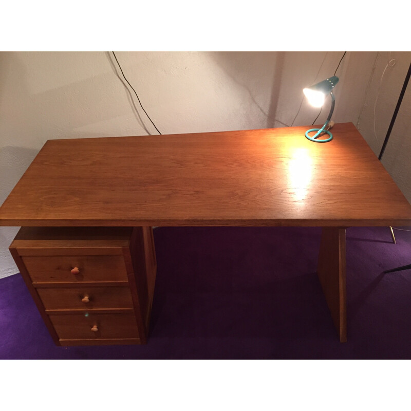 Vintage oak desk - 50s