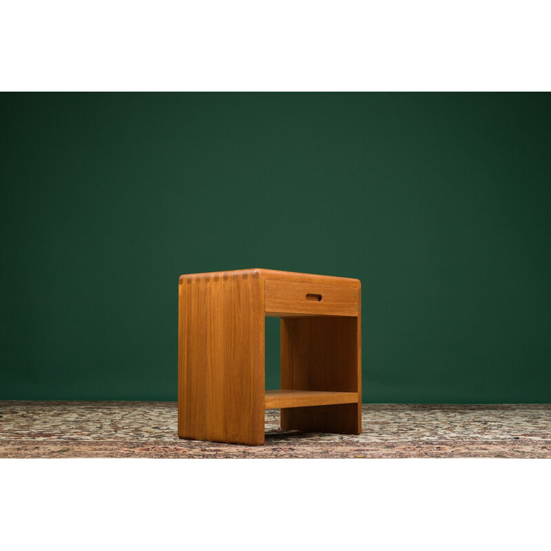 Small Vintage Teak Bedside or Entrance Cabinet, Scandinavian 1950s