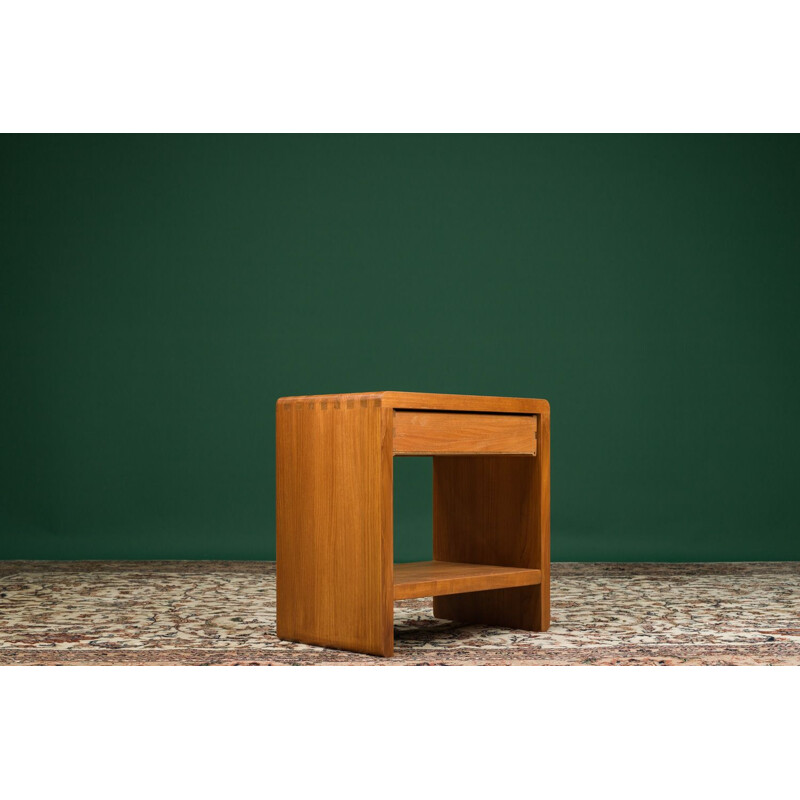 Pequeno armário de teca vintage bedside ou hall, Escandinávia 1950