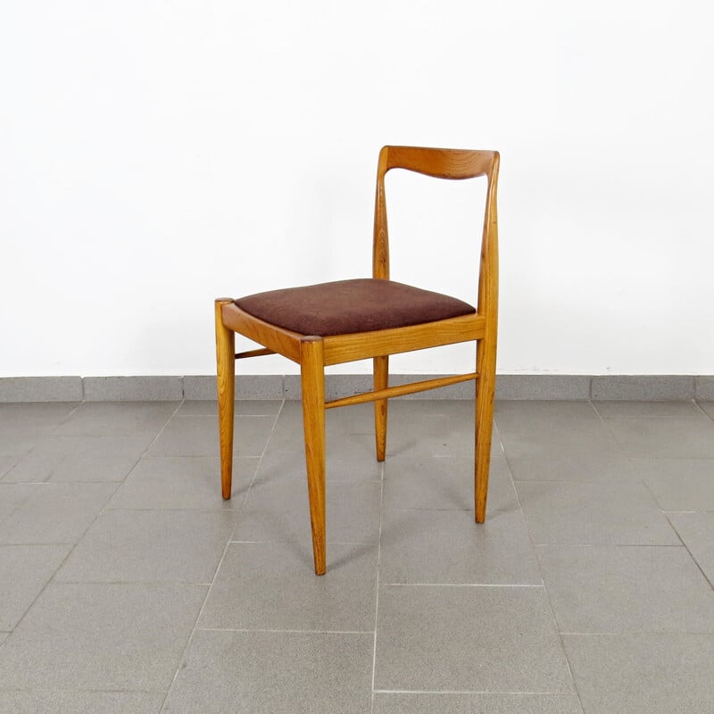 Ensemble de table à manger et 8 chaises vintage Tchécoslovaquie 1960