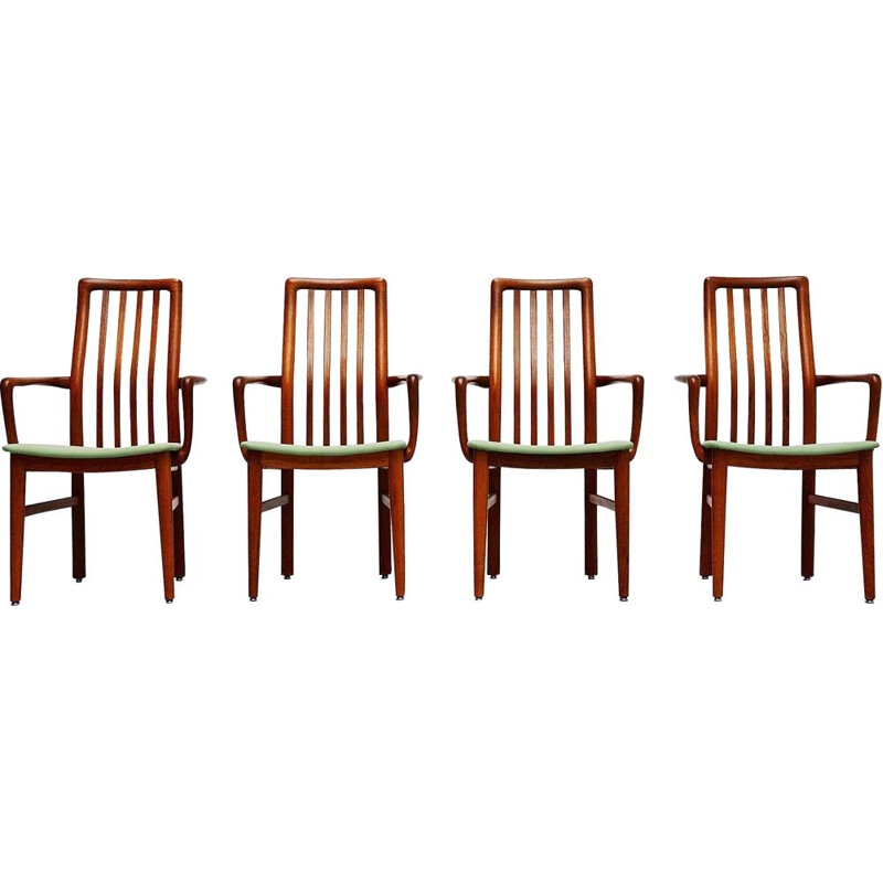 Set of 4 Vintage armchairs Niels Koefoed  Hornslet Mobelfabrik Denmark 1960