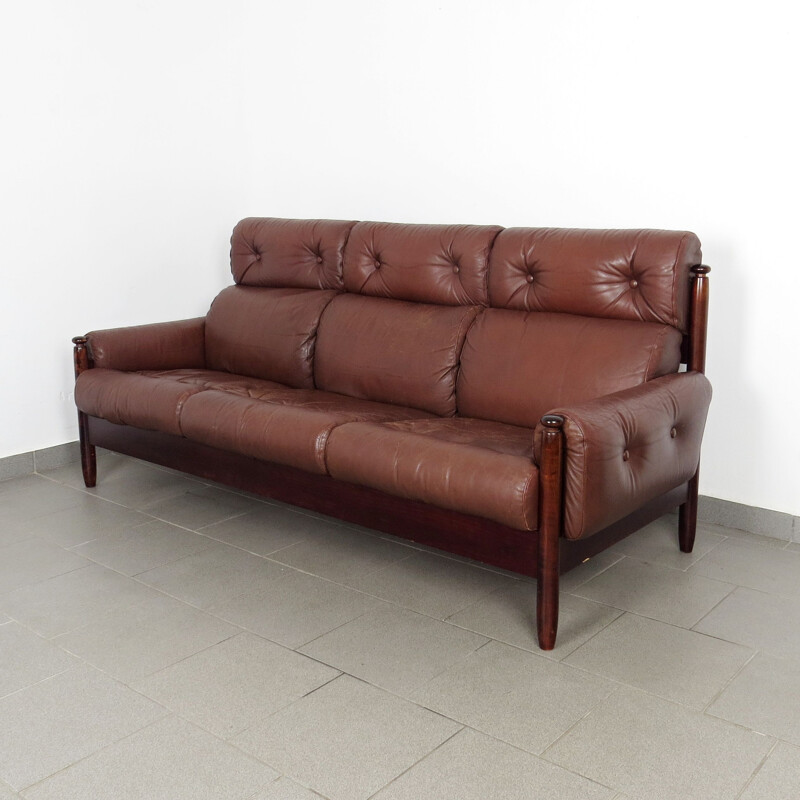 Vintage 3-seater Sofa Czechoslovakia 1970