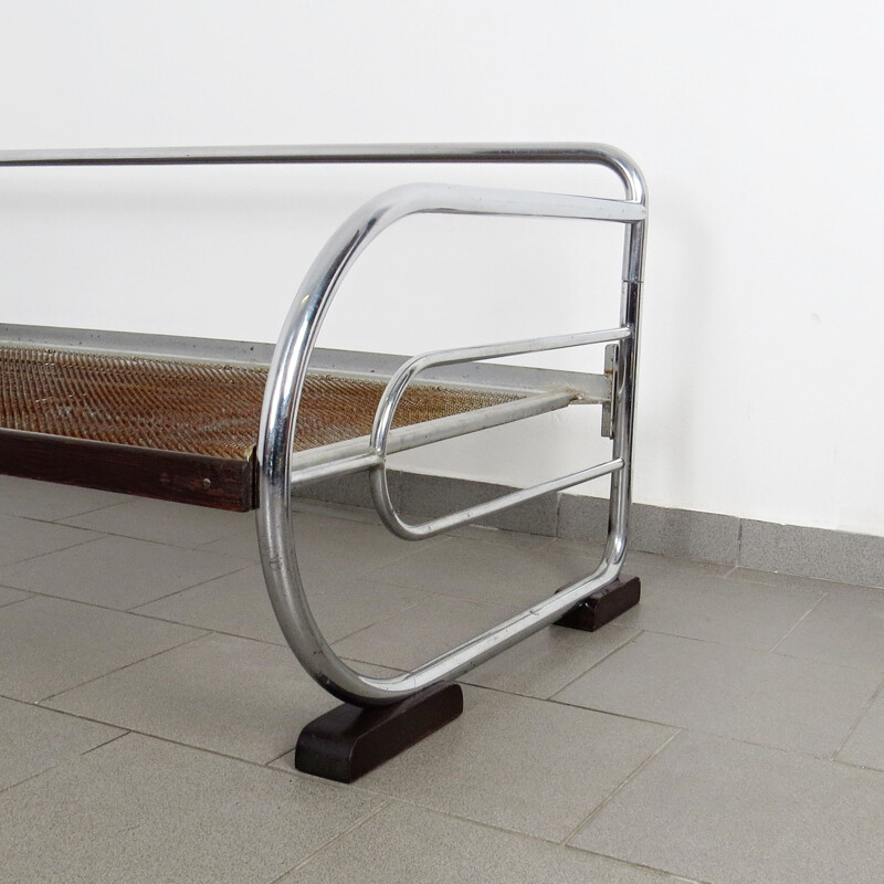 Vintage Tubular daybed by Hynek Gottwald Czechoslovakia 1930