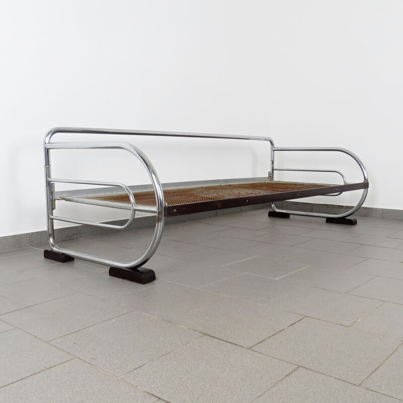 Vintage Tubular daybed by Hynek Gottwald Czechoslovakia 1930