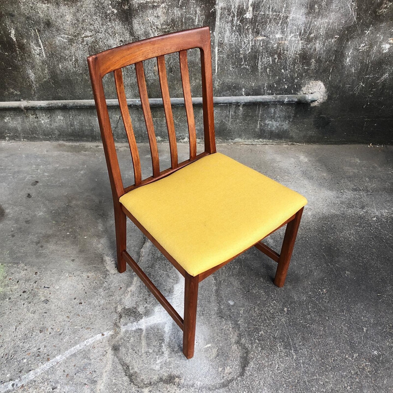 Suite of 6 vintage teak chairs by K. Ekselius, 1960