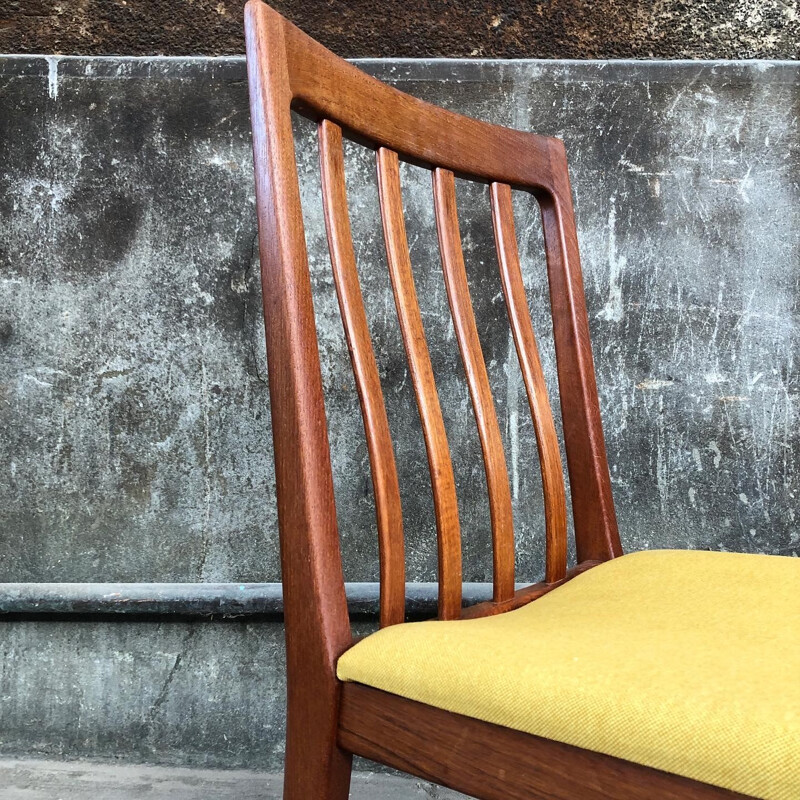 Suite of 6 vintage teak chairs by K. Ekselius, 1960