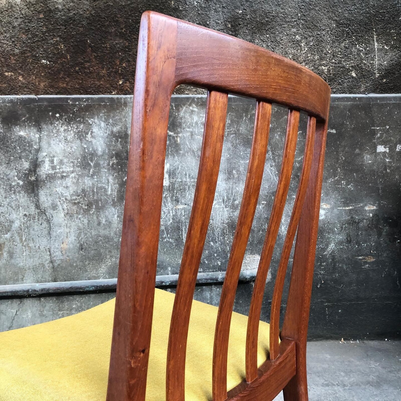 Suite of 6 vintage teak chairs by K. Ekselius, 1960