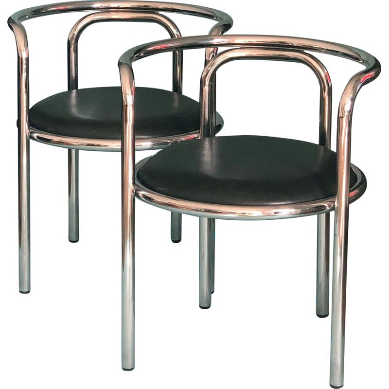Lot de 4 chaises Vintage Locus Solus conçues par Gae Aulenti pour Zanotta