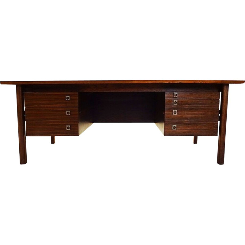 Large vintage Rosewood desk by Arne Vodder for Sibast Danish 