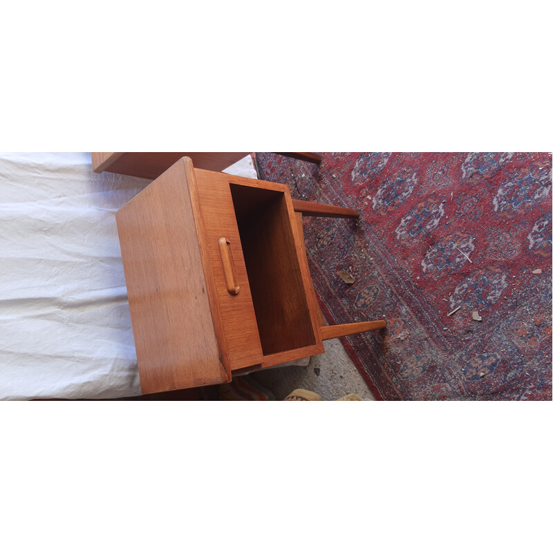 Pair of vintage bedside tables Scandinavian