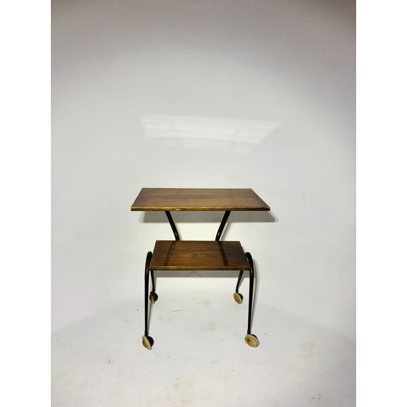 Vintage double top side table