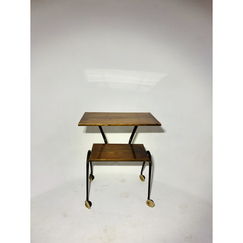 Vintage double top side table