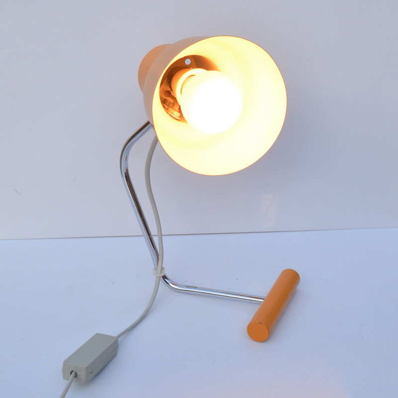 Vintage Bedside lamp by J. Hurka, Napako Czechoslovakia, 1960s