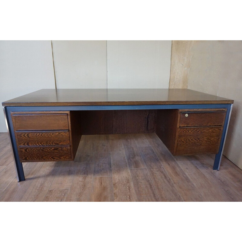 Large vintage Wengé Desk Theo Tempelman for "A.P Originals" 1960s