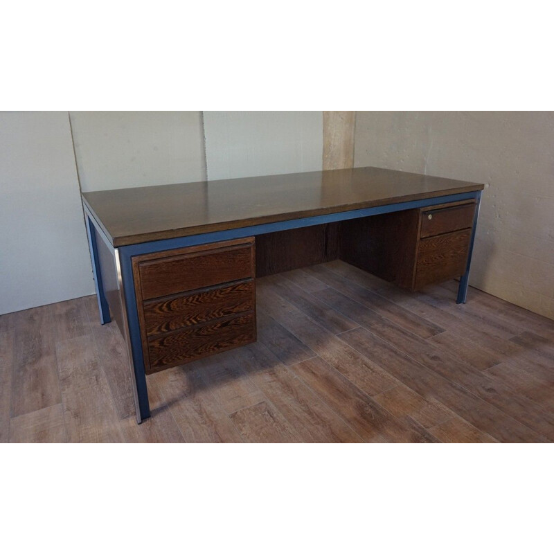 Large vintage Wengé Desk Theo Tempelman for "A.P Originals" 1960s