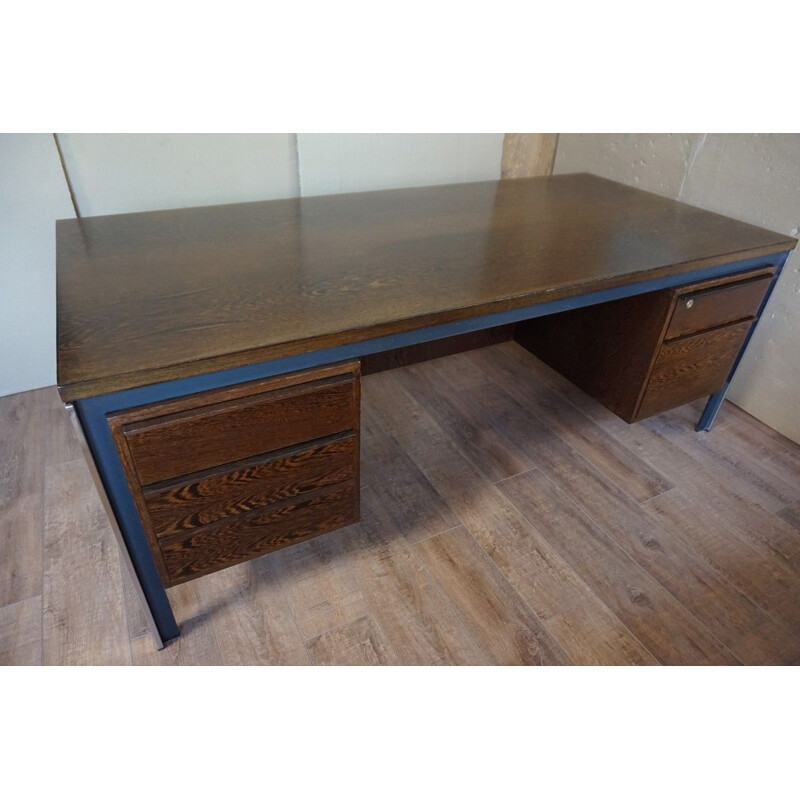Large vintage Wengé Desk Theo Tempelman for "A.P Originals" 1960s
