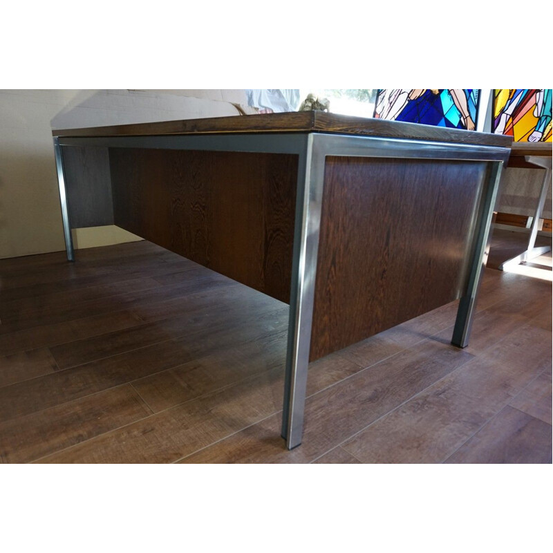 Large vintage Wengé Desk Theo Tempelman for "A.P Originals" 1960s