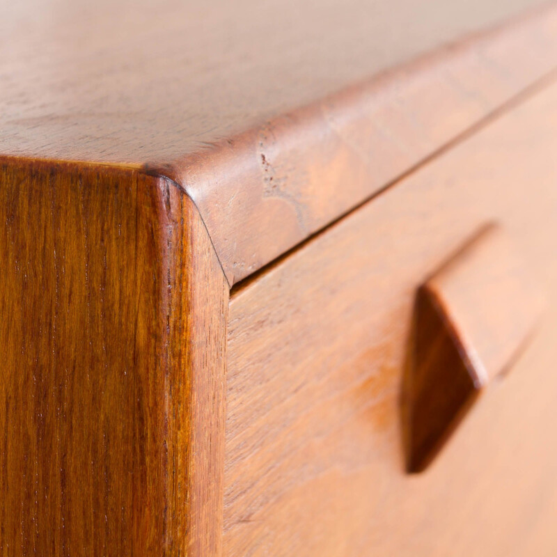 Vintage Chest of drawers by Borge Mogensen 7 drawers teak highboy dresser, Denmark 1950s