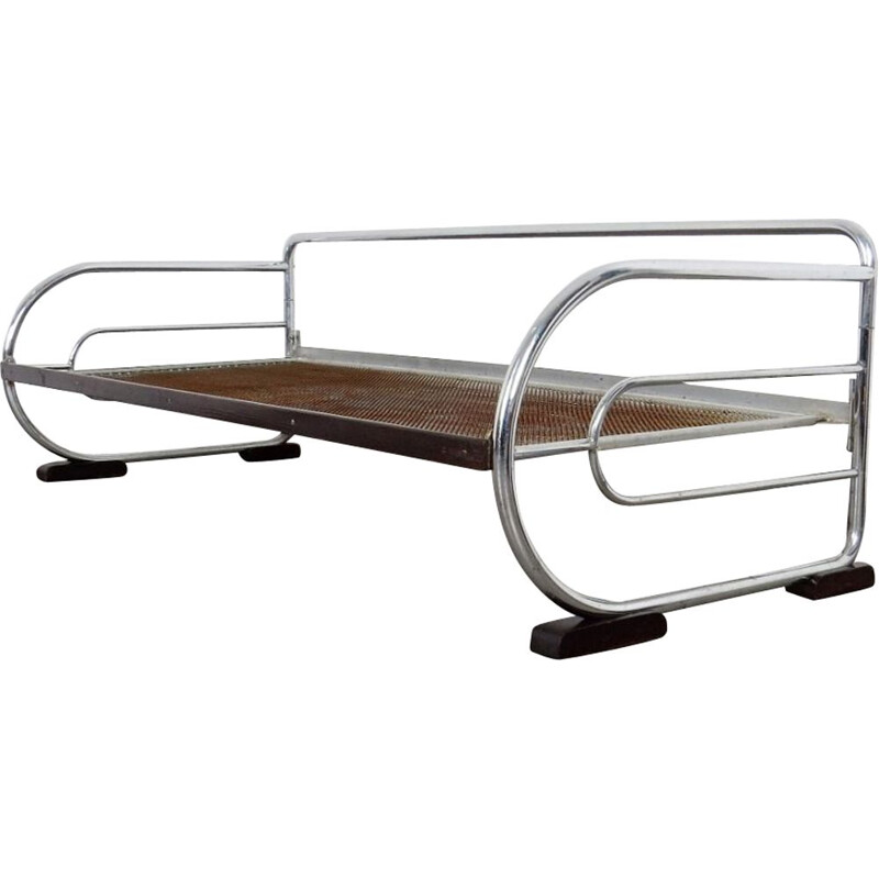 Vintage Tubular daybed by Hynek Gottwald Czechoslovakia 1930