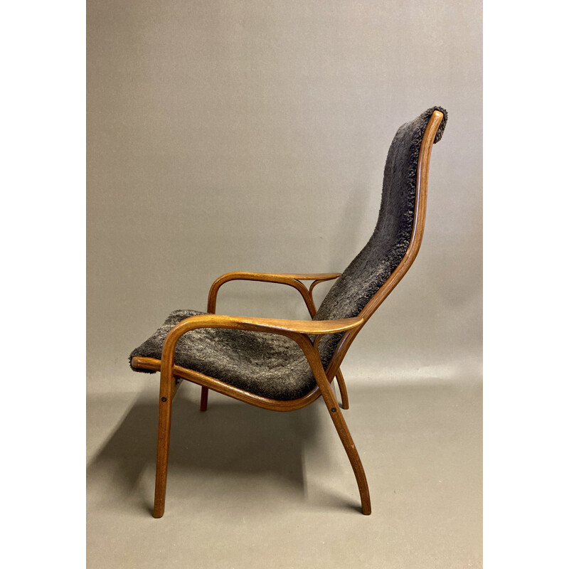 Fauteuil scandinave vintage Yngve Ekstrom par Swedese Lamino