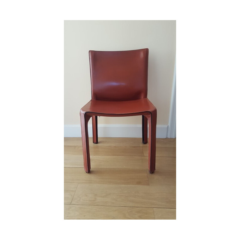 Ensemble de 7 chaises et 3 fauteuils Cassina en cuir, Mario BELLINI - 1980