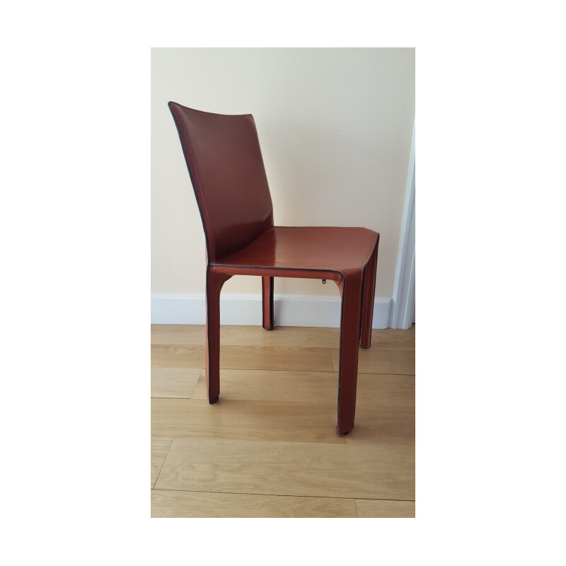 Ensemble de 7 chaises et 3 fauteuils Cassina en cuir, Mario BELLINI - 1980