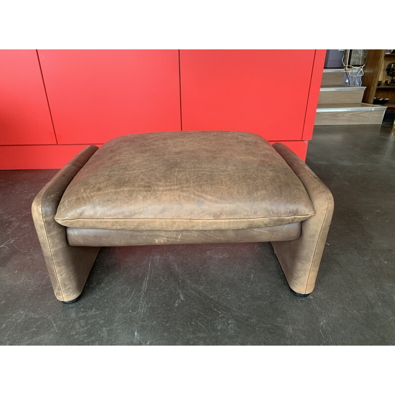 Vintage Ottoman maralunga cuir