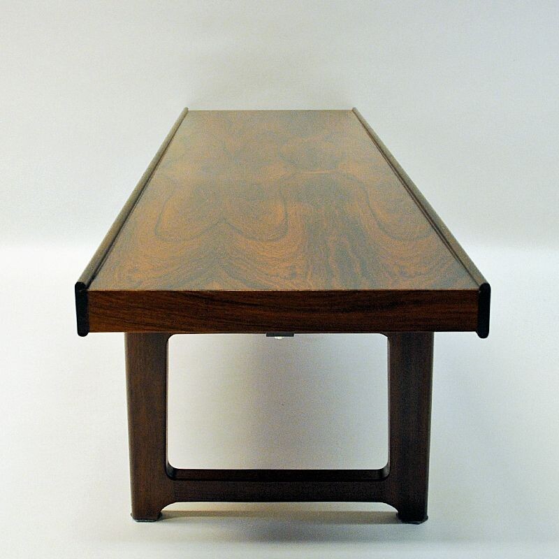 Vintage Krobobench of rosewood  with flowerbox by Torbjørn Afdal for Bruksbo Norway 1960s