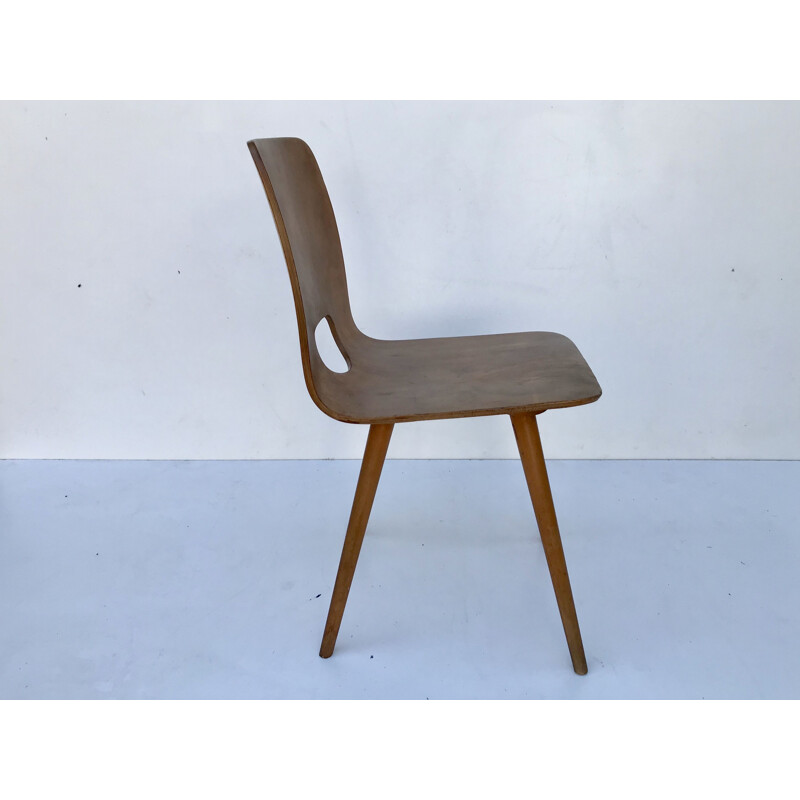 Suite of 6 vintage chairs by Hans Bellmann for Horgen Glarus, Switzerland 1950